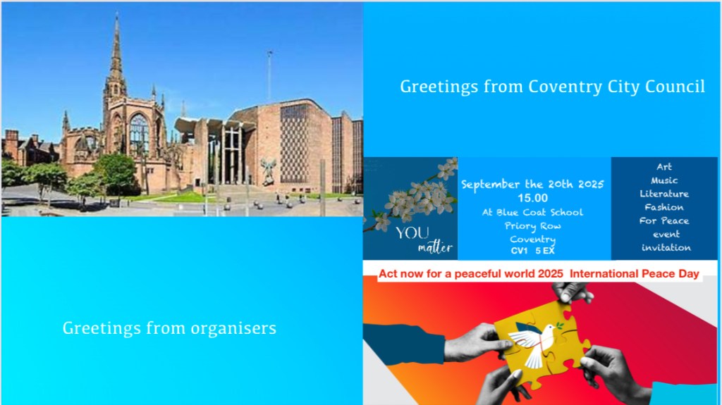 Coventry’s Creativity for Peace&nbsp;Awards